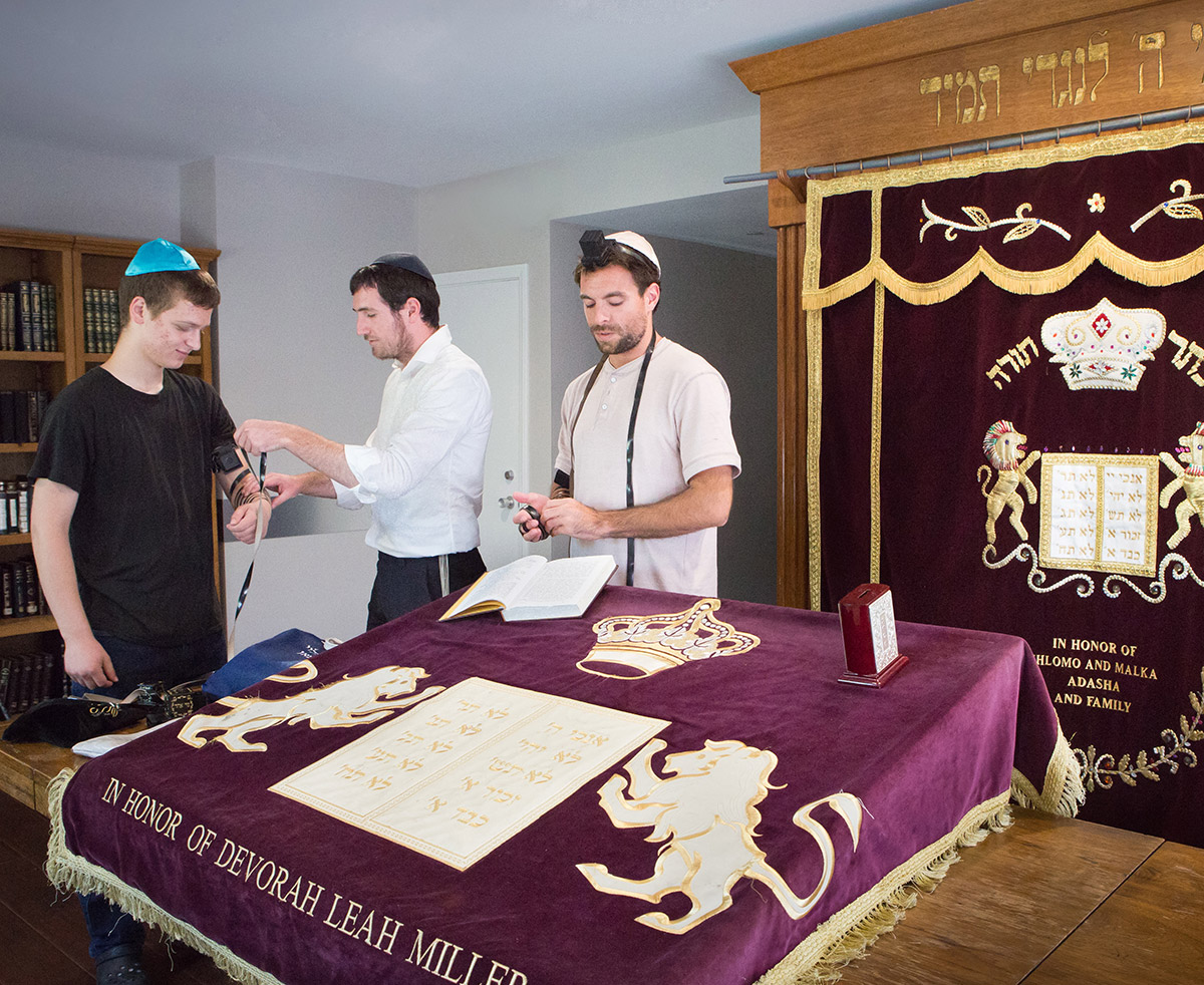 Jewish men at Synagogue